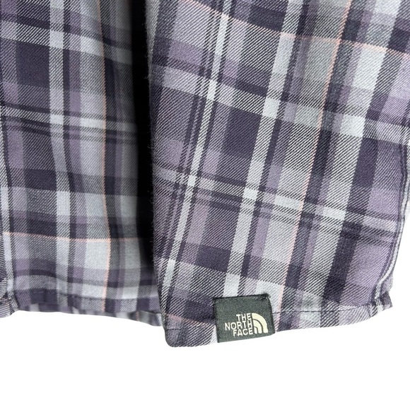 The North Face Purple Plaid Button Down Button Up - Size M - Picture 3 of 8